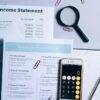 小規模企業共済の書類と電卓